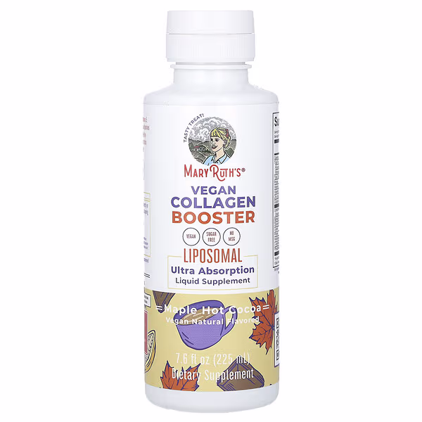 MaryRuth's, Vegan Collagen Booster Liposomal, Maple Hot Cocoa, 7.6 fl oz (225 ml)