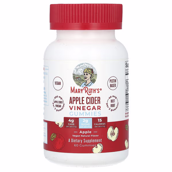 MaryRuth's, Apple Cider Vinegar Gummies, Apple, 60 Gummies