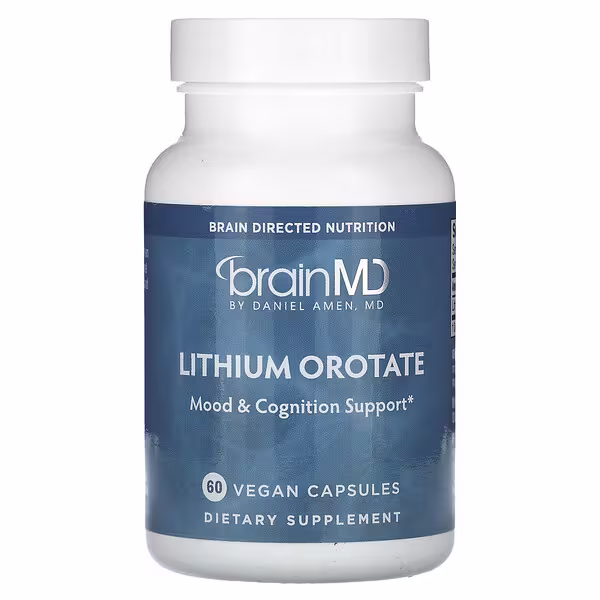 BrainMD, Lithium Orotate, 5 mg , 60 Vegan Capsules