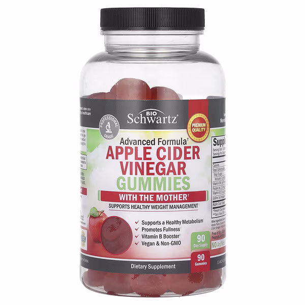 BioSchwartz, Apple Cider Vinegar Gummies With The Mother, 90 Gummies