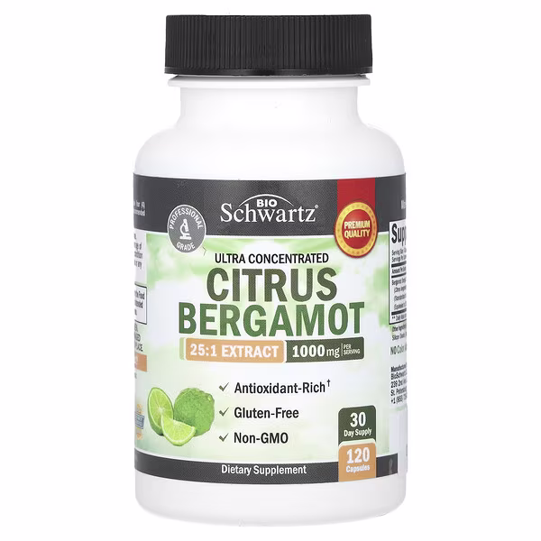 BioSchwartz, Ultra Concentrated Citrus Bergamot, 120 Capsules (250 mg)