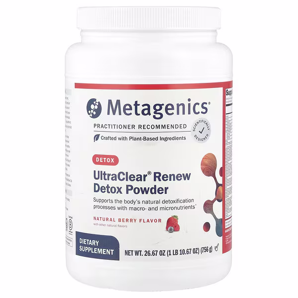 Metagenics, UltraClear® Renew Detox Powder, Natural Berry, 26.67 oz (756 g)