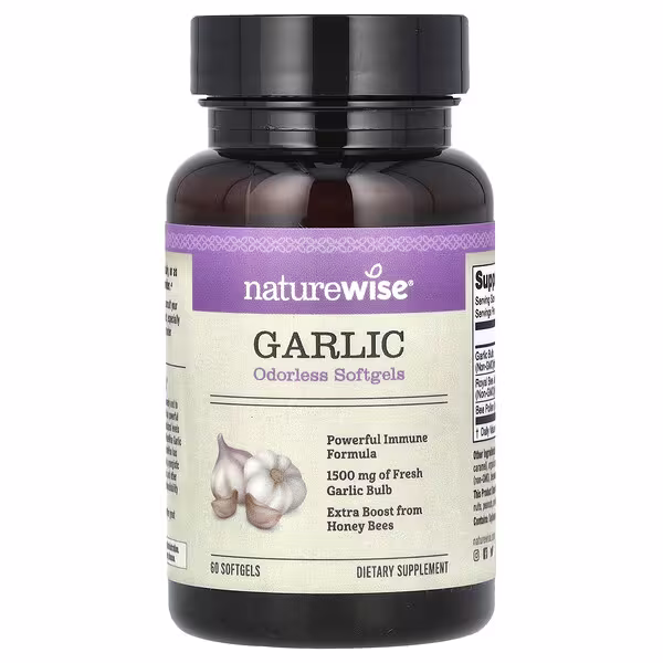NatureWise, Garlic, 1,500 mg, 60 Softgels