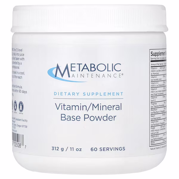 Metabolic Maintenance, Vitamin/Mineral Base Powder, 11 oz (312 g)
