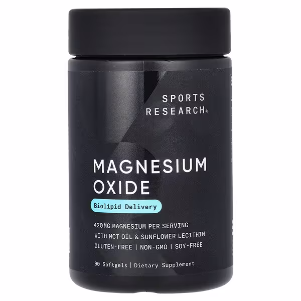 Sports Research, Magnesium Oxide, 420 mg, 90 Softgels