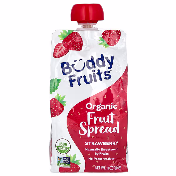 Buddy Fruits, Organic Fruit Spread, Strawberry, 13 oz (370 g)