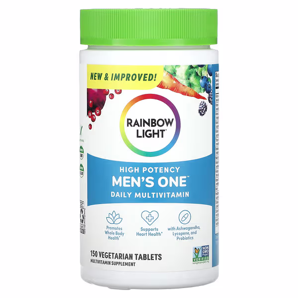 Rainbow Light, Men's One Daily Multivitamin, High Potency, 150 Vegetarian Tablets