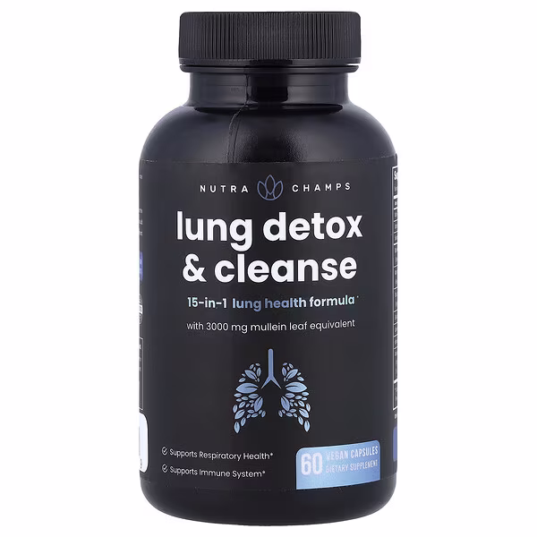 NutraChamps, Lung Detox & Cleanse, 60 Vegan Capsules