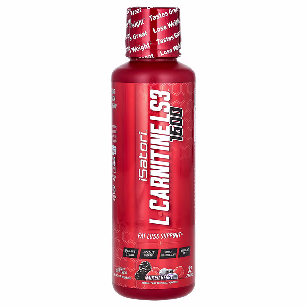 Isatori, L-Carnitine LS3 1500, Mixed Berry, 16 fl oz (480 ml)