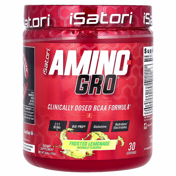 Isatori, Amino-Gro, Frosted Lemonade, 10.6 oz (300 g)
