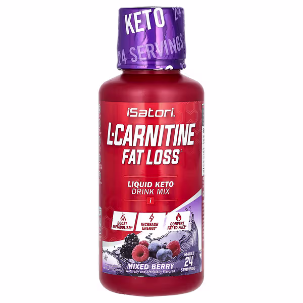 Isatori, L-Carnitine, Mixed Berry, 12 fl oz (360 ml)
