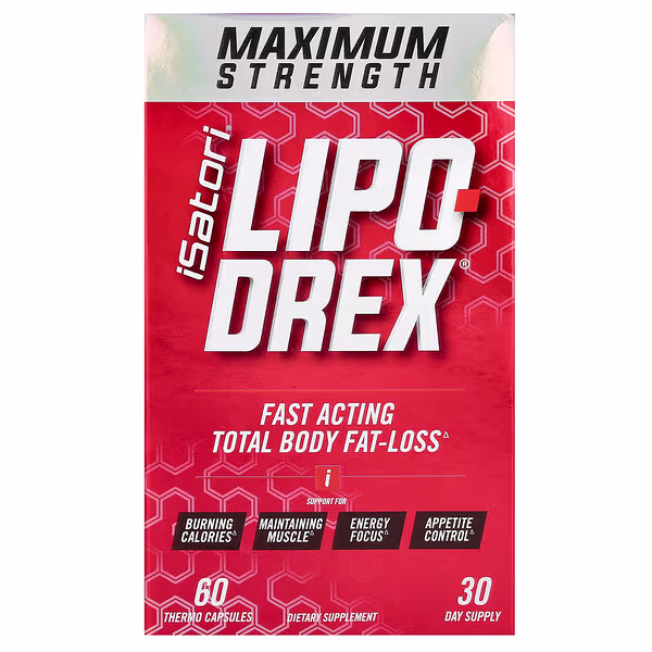 Isatori, Lipo-Drex, Maximum Strength, 60 Thermo Capsules
