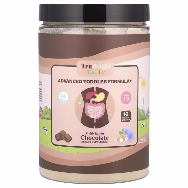 TruHeight, Toddler, Advanced Toddler Formula+, For Ages 1-3, Chocolate, 0.59 lbs (266 g)