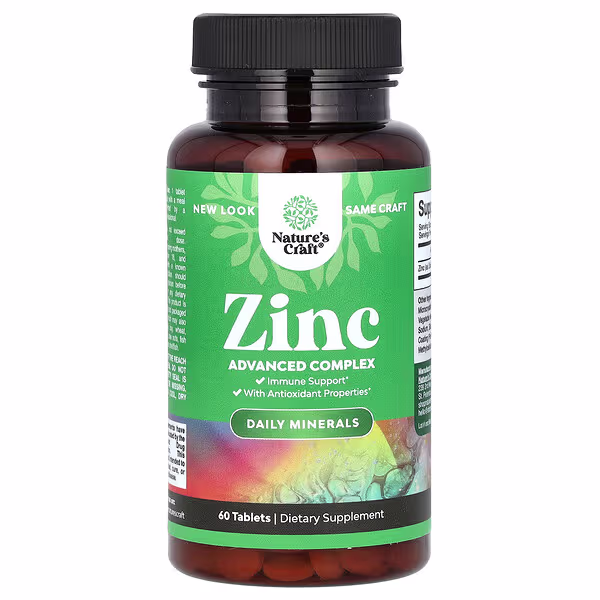 Nature's Craft, Zinc, 50 mg, 60 Tablets