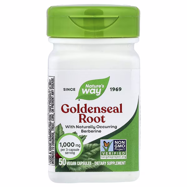 Nature's Way, Goldenseal Root, 50 Vegan Capsules (333 mg per Capsule)