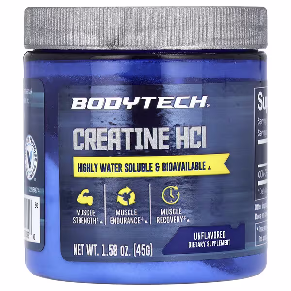 BodyTech, Creatine HCl, Unflavored, 1.58 oz (45 g)
