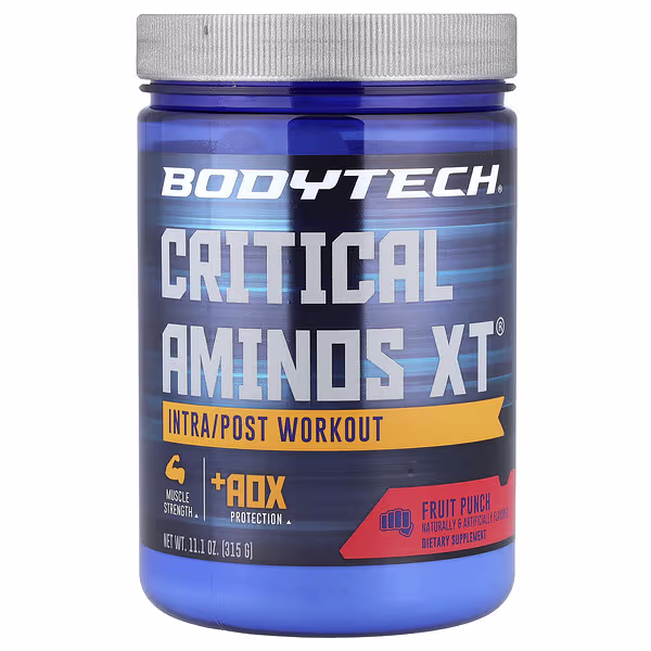 BodyTech, Critical Aminos XT®, Intra/Post Workout, Fruit Punch, 11.1 oz (315 g)