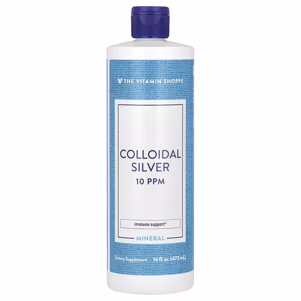 The Vitamin Shoppe, Colloidal Silver, 10 PPM, 16 fl oz (473 ml)