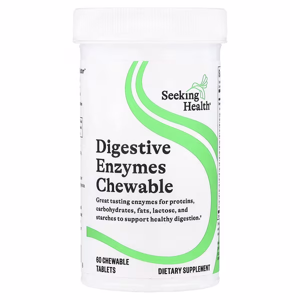Seeking Health, Digestive Enzymes Chewable, 60 Chewable Tablets