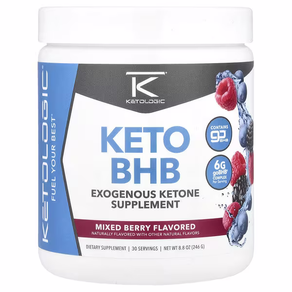 KetoLogic, Keto BHB, Mixed Berry, 8.8 oz (246 g)