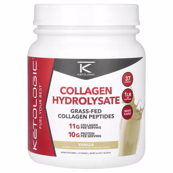 KetoLogic, Collagen Hydrolysate, Vanilla, 16.2 oz (454 g)