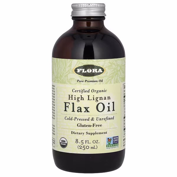 Flora, Certified Organic High Lignan Flax Oil, 8.5 fl oz (250 ml)