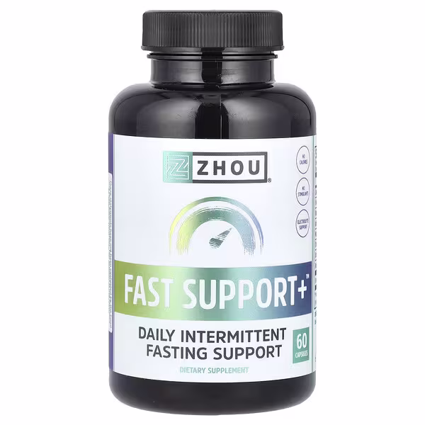 Zhou Nutrition, Fast Support+, 60 Capsules