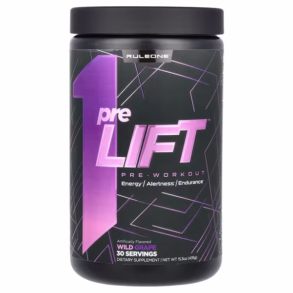 Rule One Proteins, preLIFT, Pre-Workout, Wild Grape, 15.3 oz (435 g)