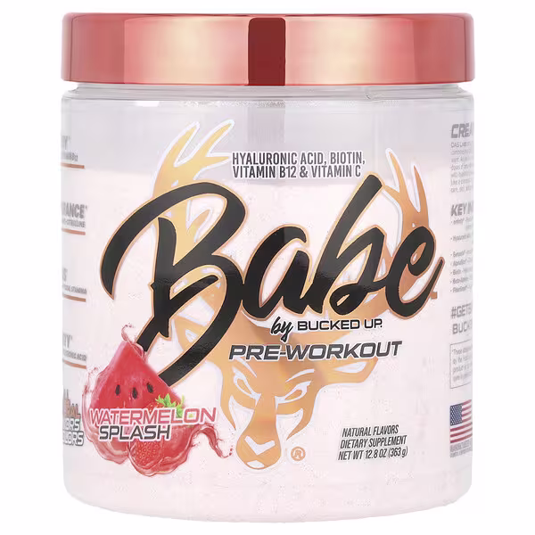 Bucked Up, Babe, Pre-Workout, Watermelon Splash, 12.8 oz (363 g)
