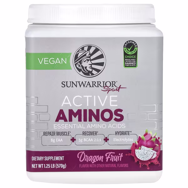 Sunwarrior, Sport, Active Aminos, Dragon Fruit, 1.25 lbs (570 g)