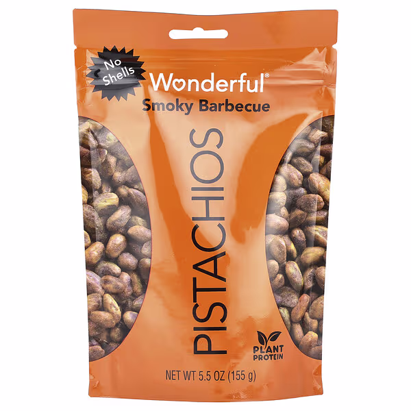 Wonderful Pistachios, Smoky Barbecue, No Shells, 5.5 oz (155 g)
