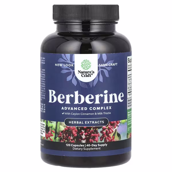 Nature's Craft, Berberine, 120 Capsules