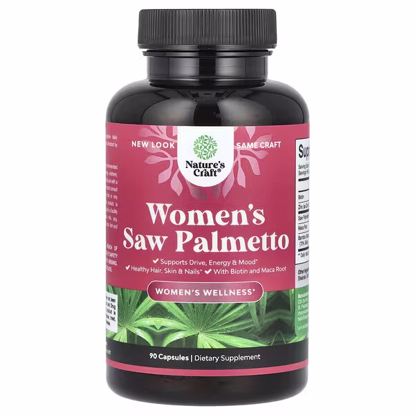 Nature's Craft, Women's Saw Palmetto, 90 Capsules