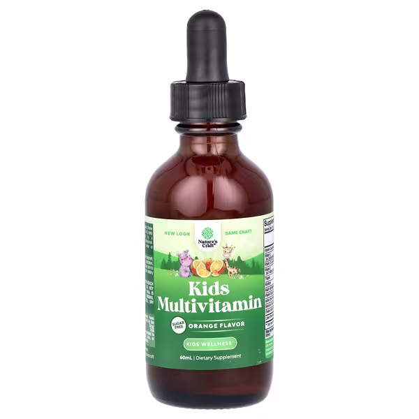Nature's Craft, Kids Multivitamin, Sugar Free, Orange, 60 ml