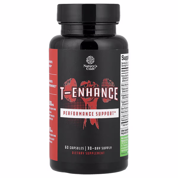 Nature's Craft, T-Enhance, 60 Capsules