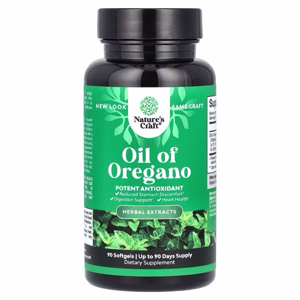 Nature's Craft, Oil of Oregano, 90 Softgels (150 mg per Softgel)