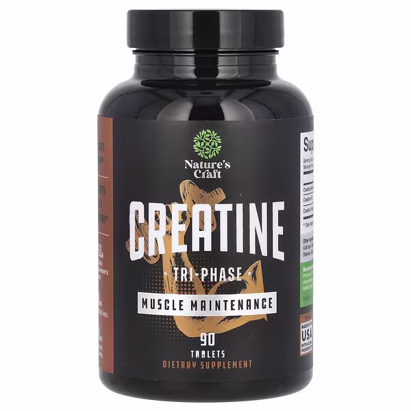 Nature's Craft, Creatine, Tri-Phase, 90 Tablets