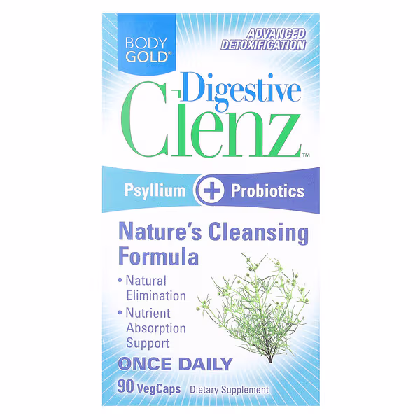 BodyGold, Digestive Clenz, 90 VegCaps