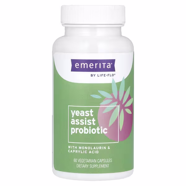Emerita, Yeast Assist Probiotic, 60 Vegetarian Capsules