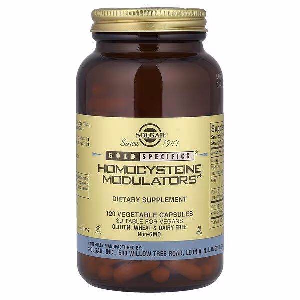 Solgar, Gold Specifics®, Homocysteine Modulators®, 120 Vegetable Capsules