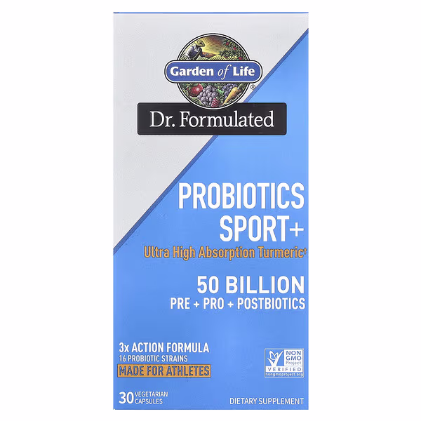 Garden of Life, Probiotics Sport+, 50 Billion, 30 Vegetarian Capsules