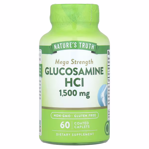 Nature's Truth, Glucosamine HCl, Mega Strength, 1,500 mg, 60 Coated Caplets