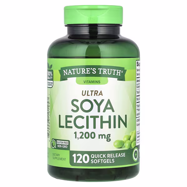Nature's Truth, Ultra Soya Lecithin, 1,200 mg, 120 Quick Release Softgels
