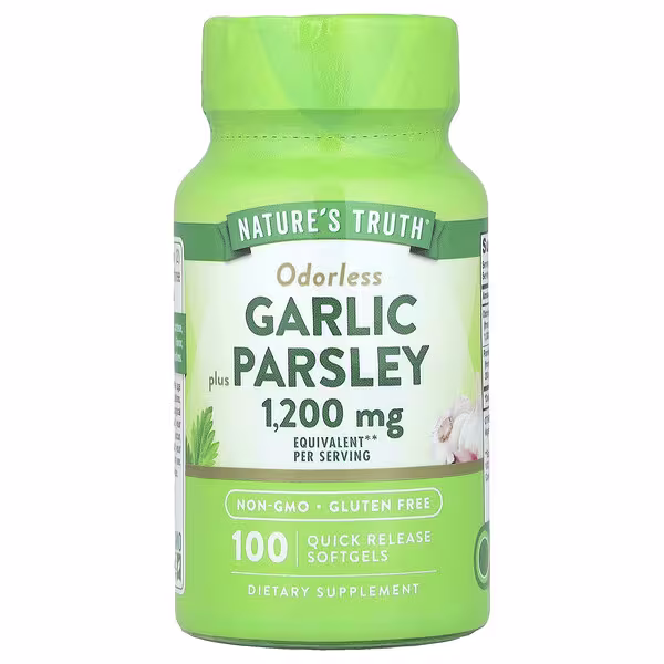 Nature's Truth, Odorless Garlic Plus Parsley, 100 Quick Release Softgels