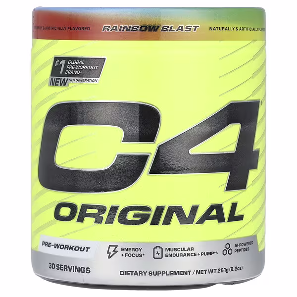 C4 / Cellucor, C4® Original, Pre-Workout, Rainbow Blast, 9.2 oz (261 g)