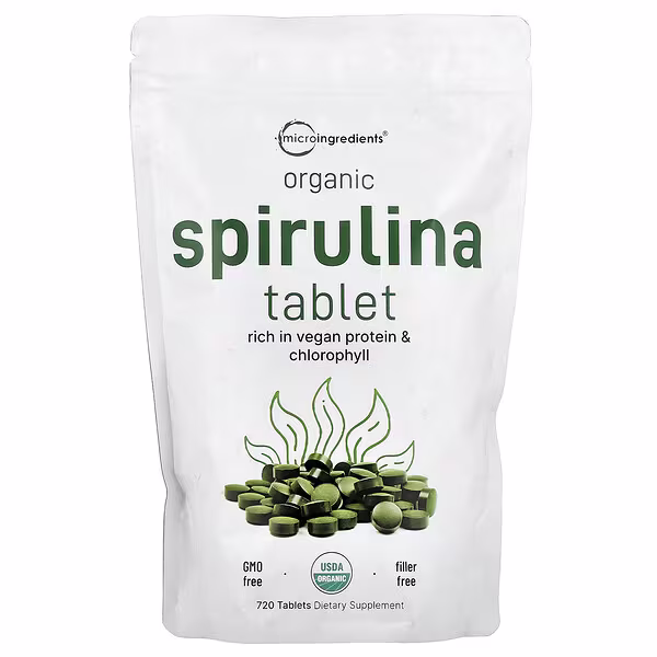 Micro Ingredients, Organic Spirulina, 720 Tablets