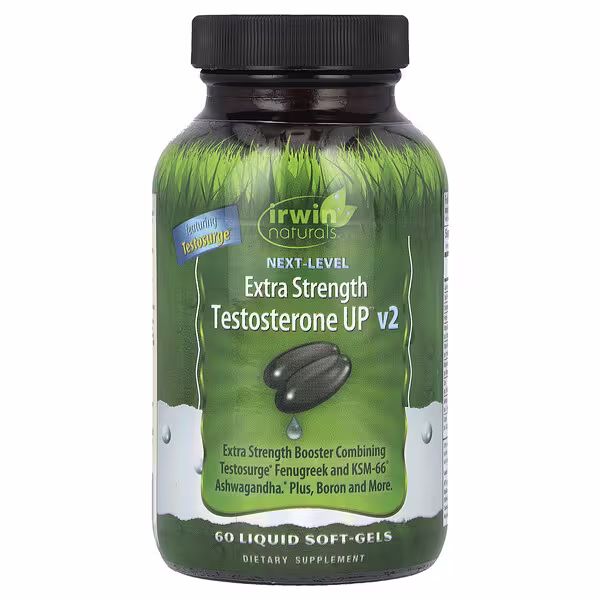 Irwin Naturals, Next Level, Testosterone UP v2, 60 Liquid Soft-Gels