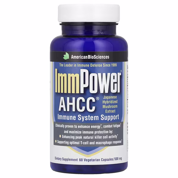 American Biosciences, ImmPower® AHCC®, 500 mg, 60 Vegetarian Capsules