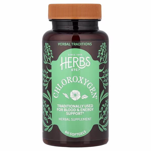 Herbs Etc., ChlorOxygen®, 60 Softgels