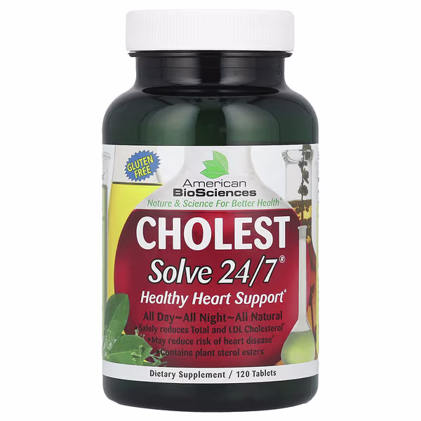 American Biosciences, CHOLESTSolve 24/7®, 120 Tablets